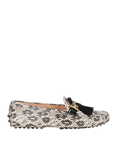 TOD'S Loafers White Soft Leather