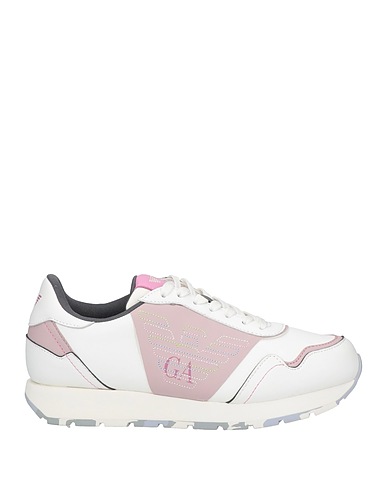 EMPORIO ARMANI Sneakers Antique rose Soft Leather, Textile fibers