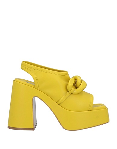 STELLA McCARTNEY Sandals Yellow Textile fibers