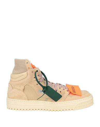 OFF-WHITE™ Sneakers Light brown Soft Leather, Textile fibers