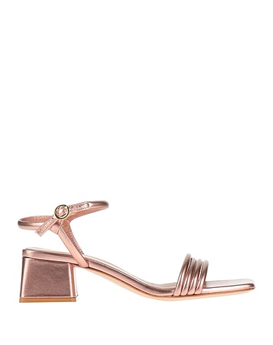 GIANVITO ROSSI Sandals Rose gold Soft Leather