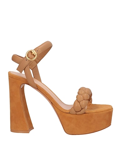 GIANVITO ROSSI Sandals Light brown Soft Leather