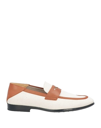 TOD'S Mokassins Beige Gewebefasern, Leder