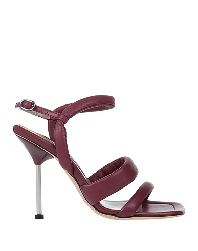 MALLONI Sandals Plum Soft Leather