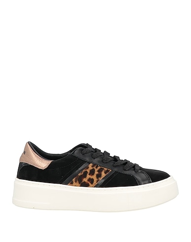 CRIME London Sneakers NERO Leather, Textile fibers