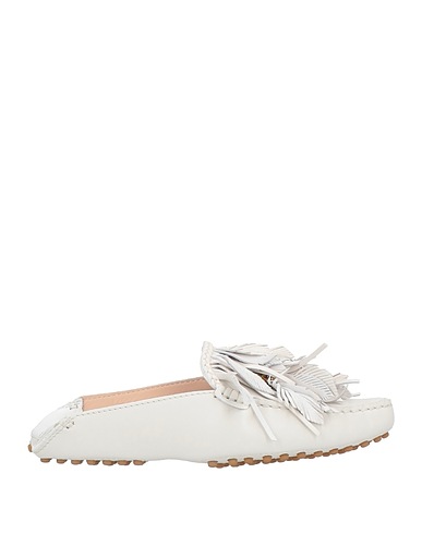 TOD'S Mules and clogs White Soft Leather