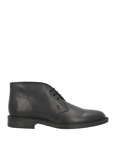 TOD'S ショートブーツ ブラック 革