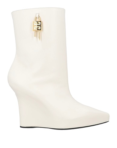 GIVENCHY Stivaletti Off white 100% Pelle di vitello