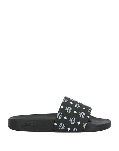 MCM Sandals Black Rubber