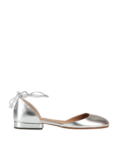 DURAZZI Ballet flats Silver Calfskin