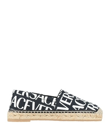 VERSACE Espadrilles Black Textile fibers