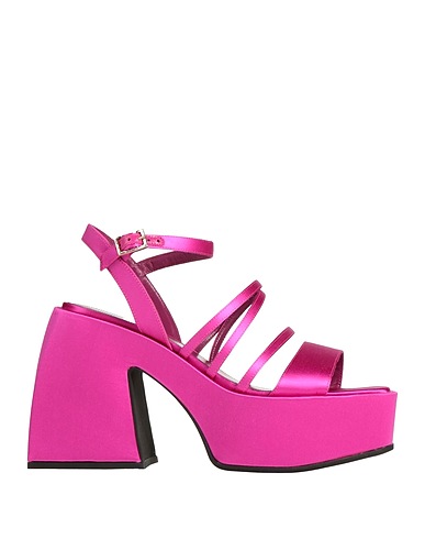 NODALETO Sandalen Fuchsia Gewebefasern