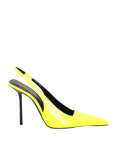 SAINT LAURENT Pump Yellow Soft Leather