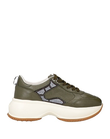 HOGAN Sneakers Verde militare Pelle