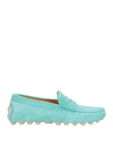 TOD'S Loafers Turquoise Leather