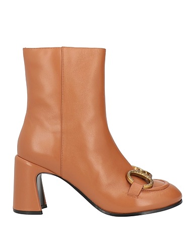 JEANNOT Ankle boot Camel Soft Leather