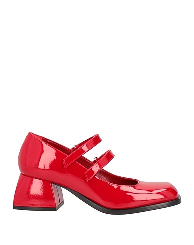 NODALETO Pump Red Soft Leather