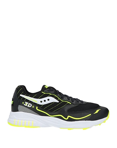 SAUCONY Sneakers Black Soft Leather, Textile fibres