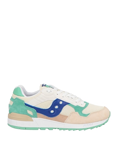 SAUCONY Sneakers Beige Leather, Textile fibres