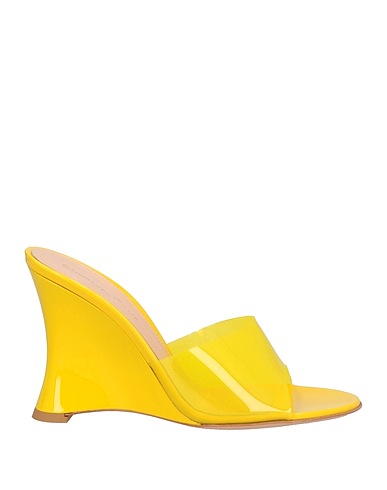 GIANVITO ROSSI Sandals Yellow Plastic