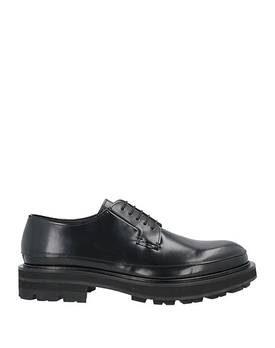 MCQUEEN Laced shoes Black Soft Leather