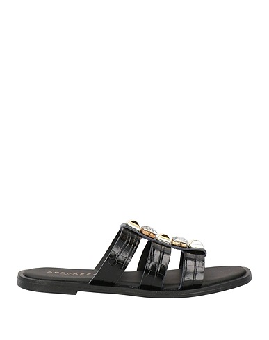 APEPAZZA Sandalen Schwarz Andere Fasern