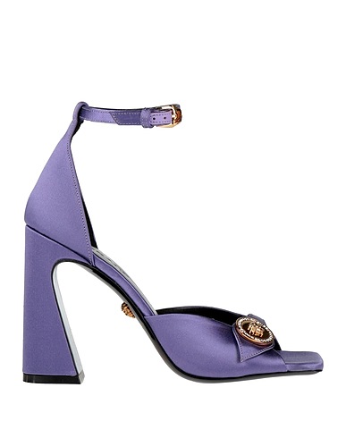 VERSACE Sandals Purple Textile fibers