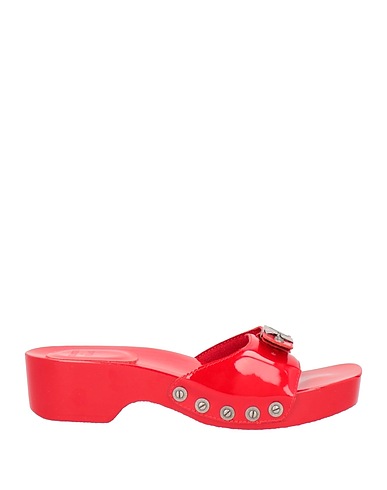 RE/DONE & SCHOLL Mules and clogs Red Soft Leather