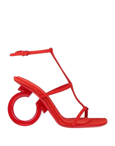 FERRAGAMO Sandals Red Leather