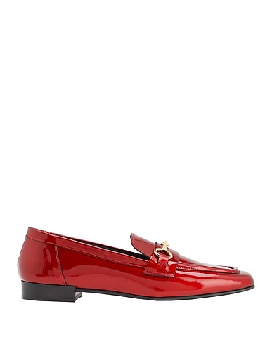 8 by YOOX Loafers LEATHER CLAMP LOAFER
 Red 100% Ovine leather