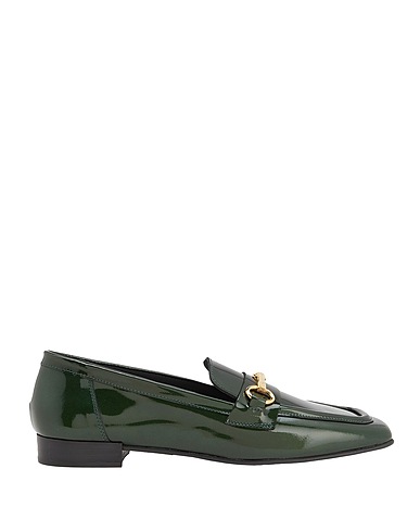 8 by YOOX Mokassins LEATHER CLAMP LOAFER
 Dunkelgrün 100% Schafleder