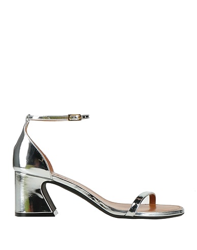 MARNI Sandals Silver Soft Leather