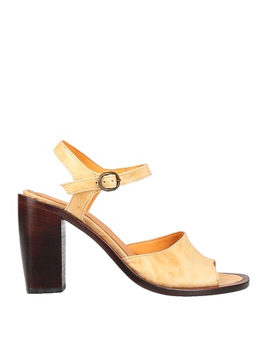 PREVENTI Sandals Mustard Calfskin