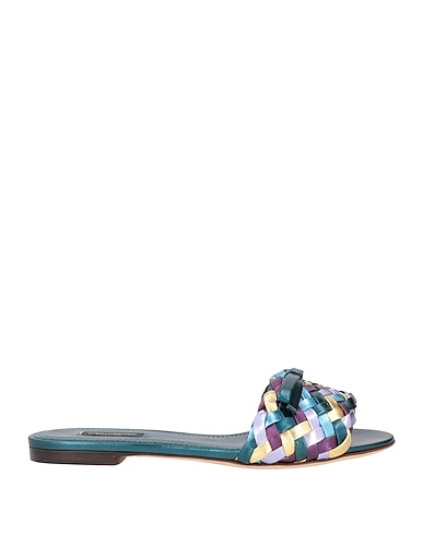 DOLCE&GABBANA Sandals Pastel blue Lambskin