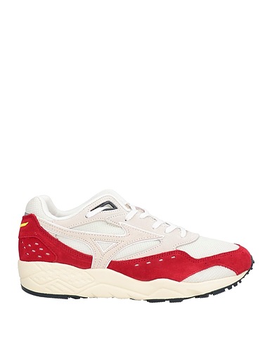 MIZUNO Sneakers Red Leather, Textile fibres