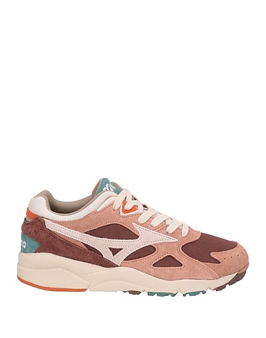 MIZUNO Sneakers Antique rose Leather, Textile fibers