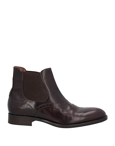 FRATELLI ROSSETTI Stiefelette Dunkelbraun Leder, Elastische Fasern