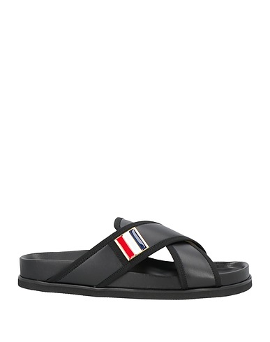 THOM BROWNE Sandals Black Calfskin