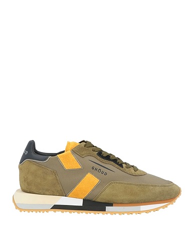 GHŌUD Venice Sneakers Military green Leather, Textile fibres