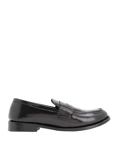 8 by YOOX Mocassino POLISHED LEATHER PENNY LOAFER
 Nero 100% Pelle di vitello