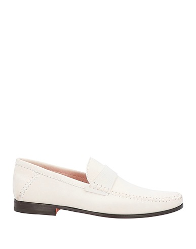 SANTONI Loafers Off white Leather