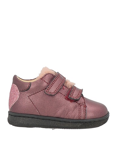 FALCOTTO Sneakers Plum Leather, Textile fibres