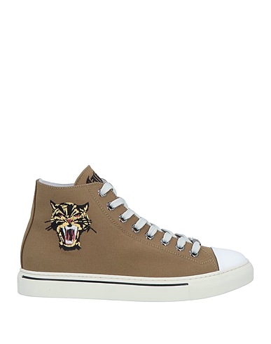 ROBERTO CAVALLI Sneakers Military green Textile fibers