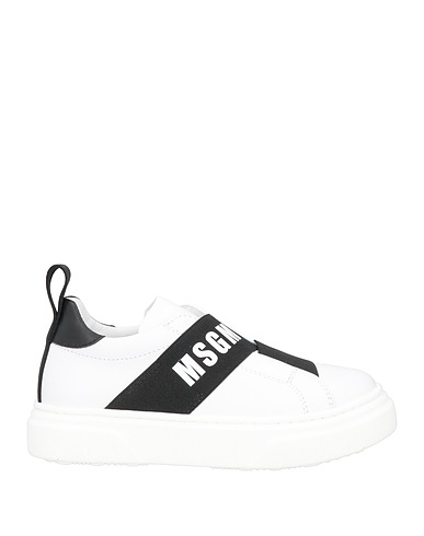 MSGM Sneakers Blanc Cuir