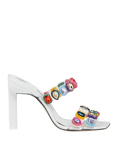 THE ATTICO Sandals White Textile fibers