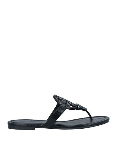 TORY BURCH Flip flops Black Leather
