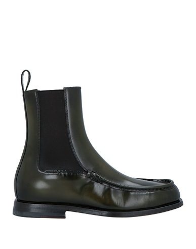 SANTONI Ankle boot Dark green Soft Leather
