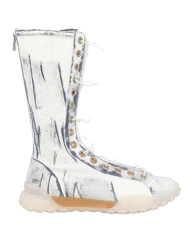 EMPORIO ARMANI Boots Blue 51% Polyamide, 44% Cotton, 5% Elastane