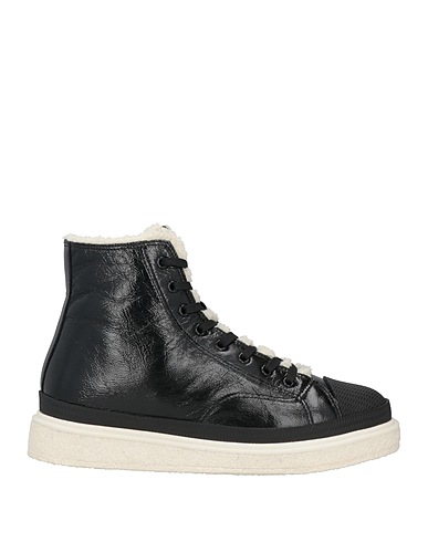 EMPORIO ARMANI Sneakers Black Soft Leather, Rubber