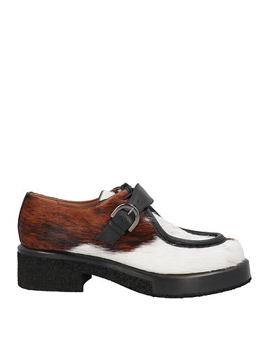 EMPORIO ARMANI Laced shoes White Calfskin, Bovine leather